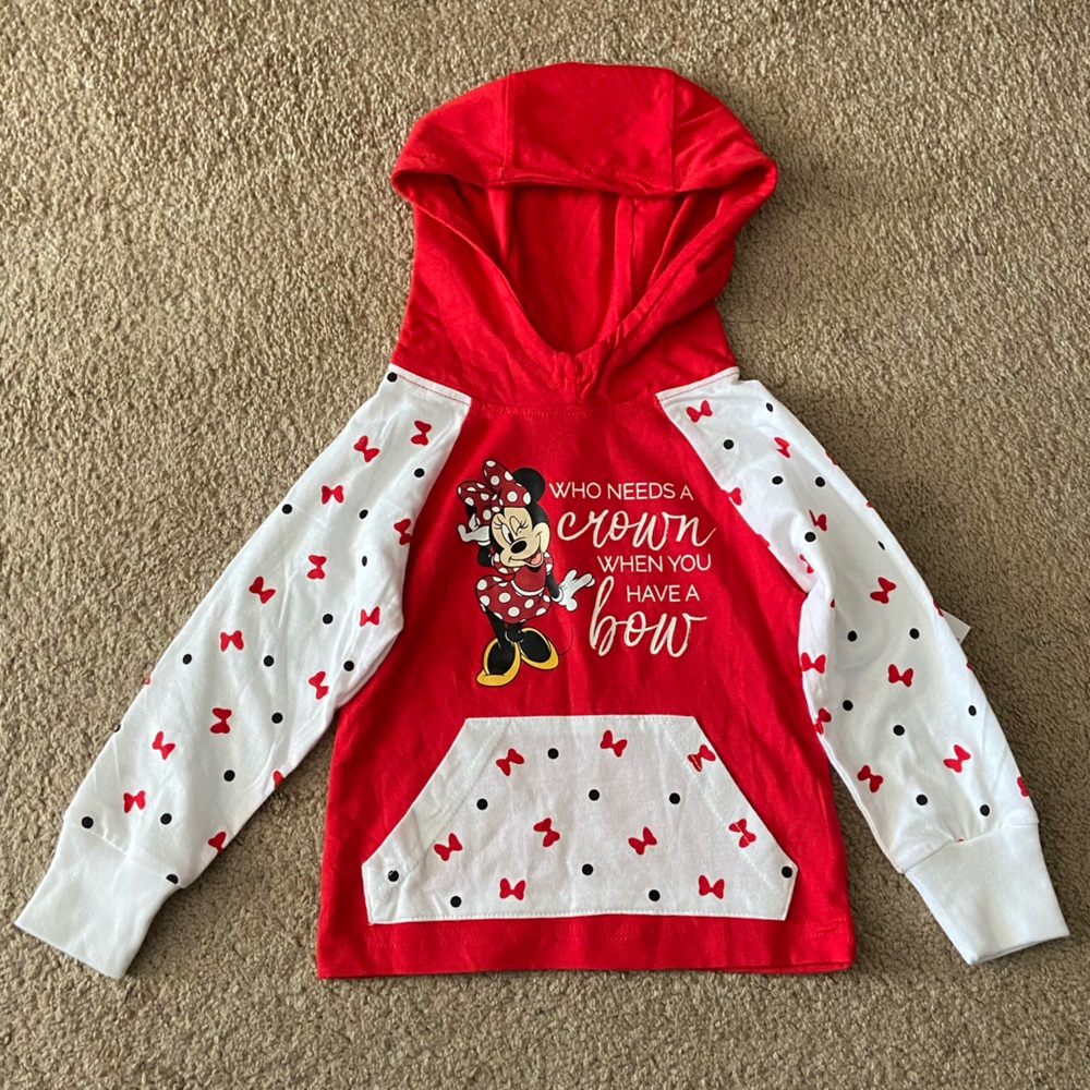 NWT Minnie Mouse Toddler Hoodie 2T